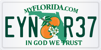 FL license plate EYNR37