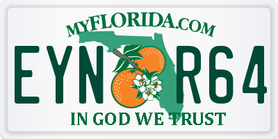 FL license plate EYNR64