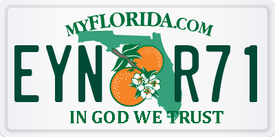 FL license plate EYNR71