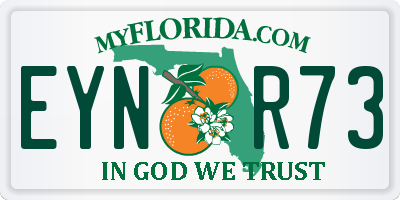 FL license plate EYNR73