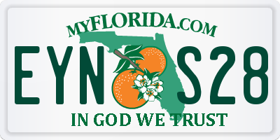 FL license plate EYNS28