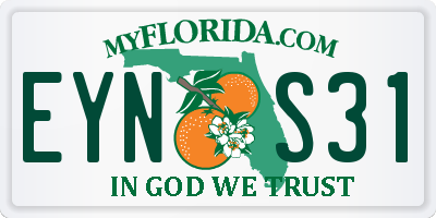 FL license plate EYNS31