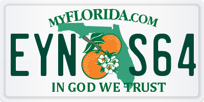 FL license plate EYNS64