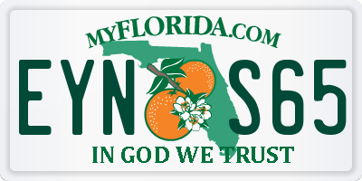 FL license plate EYNS65