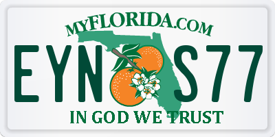 FL license plate EYNS77