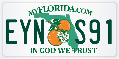 FL license plate EYNS91