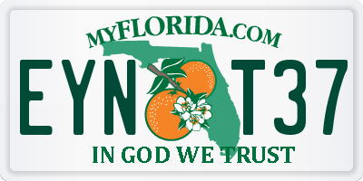 FL license plate EYNT37