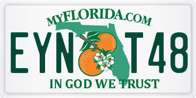 FL license plate EYNT48