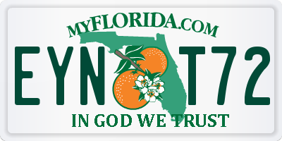 FL license plate EYNT72