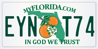 FL license plate EYNT74