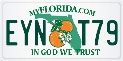 FL license plate EYNT79