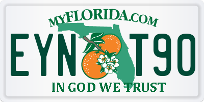 FL license plate EYNT90