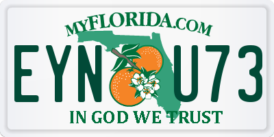 FL license plate EYNU73