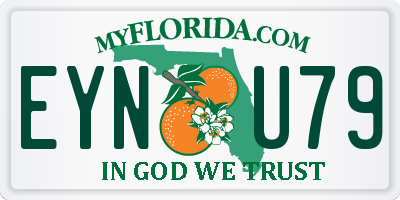 FL license plate EYNU79