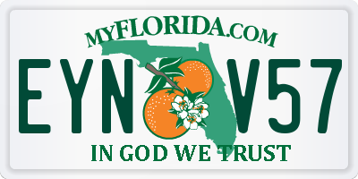 FL license plate EYNV57