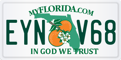 FL license plate EYNV68