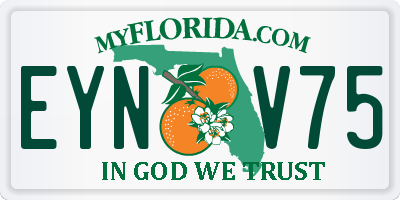 FL license plate EYNV75