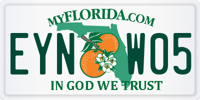 FL license plate EYNW05