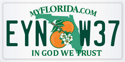 FL license plate EYNW37