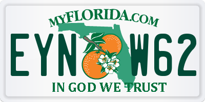 FL license plate EYNW62