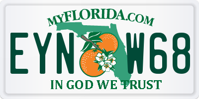FL license plate EYNW68