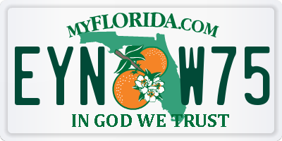 FL license plate EYNW75