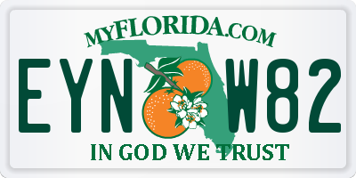 FL license plate EYNW82