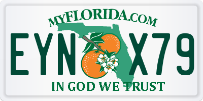 FL license plate EYNX79