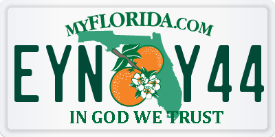 FL license plate EYNY44