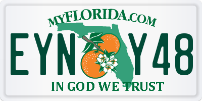 FL license plate EYNY48