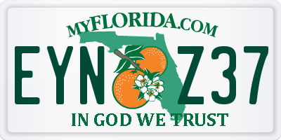 FL license plate EYNZ37