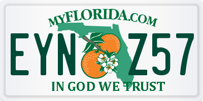 FL license plate EYNZ57