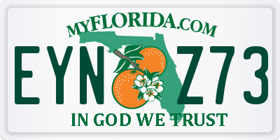 FL license plate EYNZ73