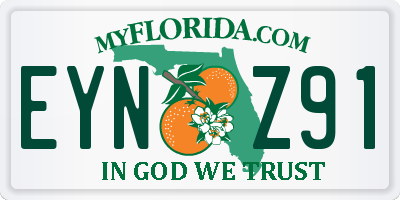 FL license plate EYNZ91