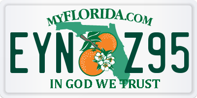 FL license plate EYNZ95