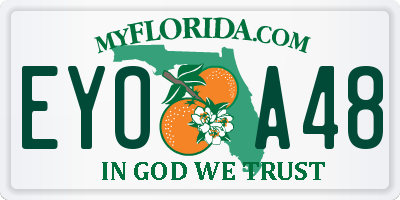 FL license plate EYOA48