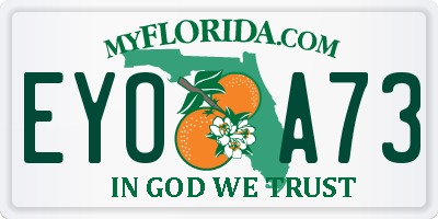 FL license plate EYOA73
