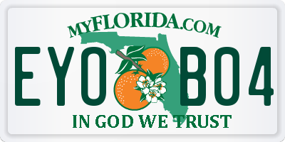 FL license plate EYOB04