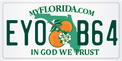 FL license plate EYOB64