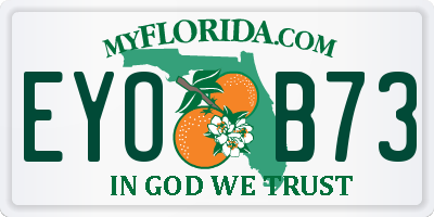 FL license plate EYOB73