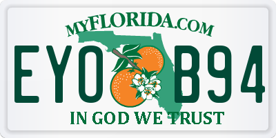 FL license plate EYOB94