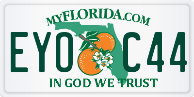 FL license plate EYOC44