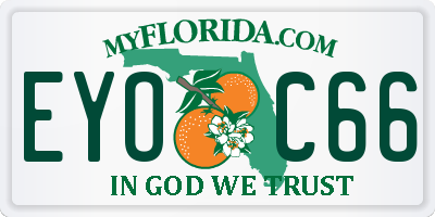 FL license plate EYOC66