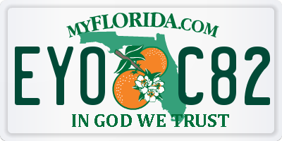 FL license plate EYOC82