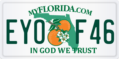 FL license plate EYOF46