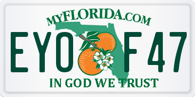 FL license plate EYOF47