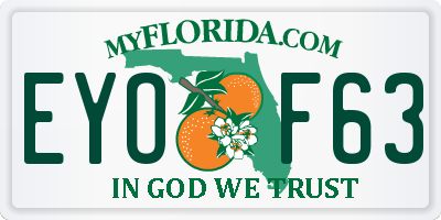 FL license plate EYOF63