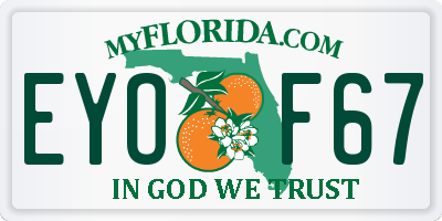 FL license plate EYOF67
