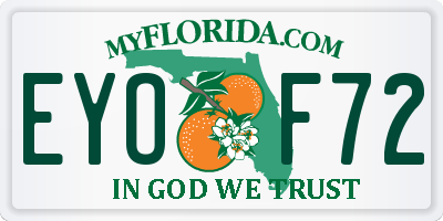 FL license plate EYOF72