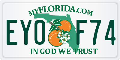 FL license plate EYOF74